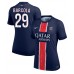 Paris Saint-Germain Bradley Barcola #29 Hjemmedrakt Dame 2024-25 Korte ermer